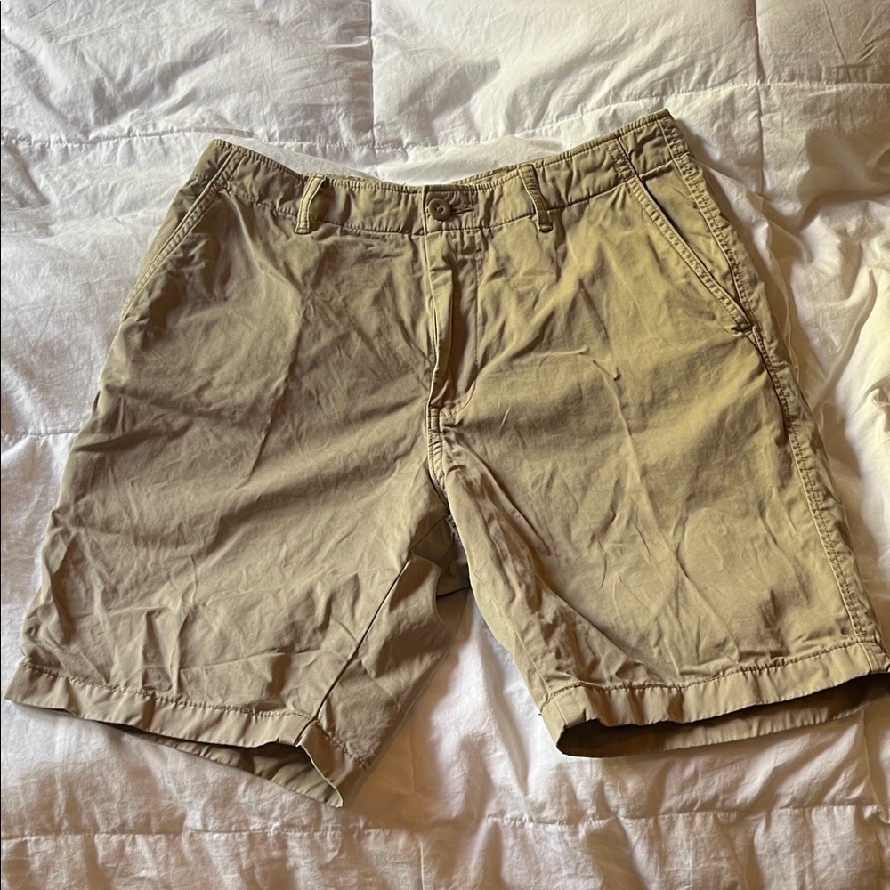 Uniqlo Men's Beige Flat Front Shorts